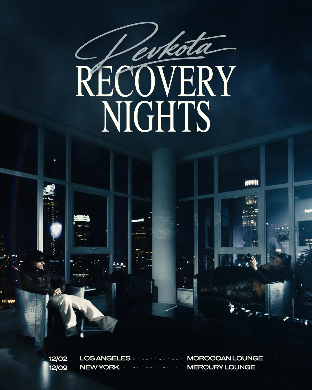 Recovery Nights, December 2 Los Angeles and December 9 New York