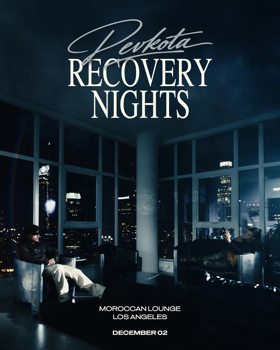 Recovery Nights LOS ANGELES poster — Moroccan Lounge, December 02