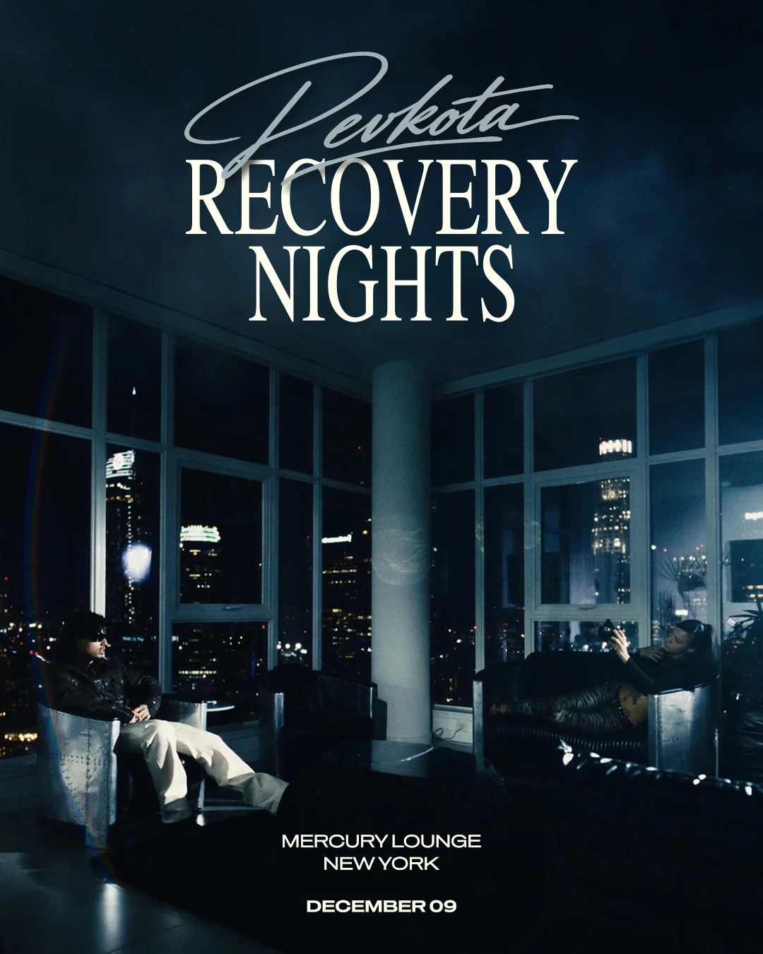 Recovery Nights NEW YORK poster — Mercury Lounge, December 09